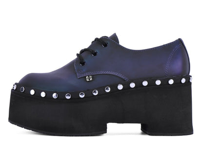 A3297 Midnight Chameleon Dino Flat Platform - T.U.K. Shoes