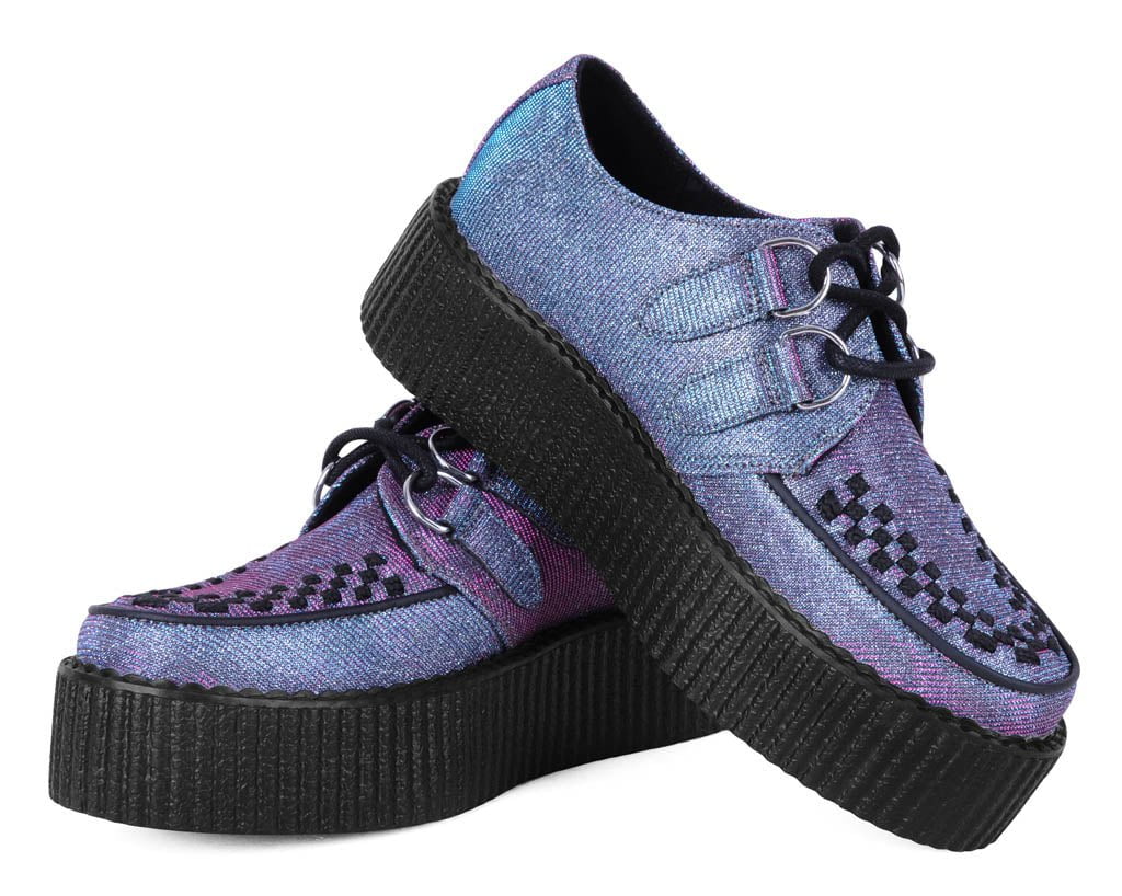 V3244 Reflective Leopard Shimmer Viva Mondo Creeper - T.U.K. Shoes
