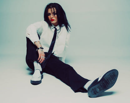 A3206 Black & White Slip-On Creeper - T.U.K. Shoes