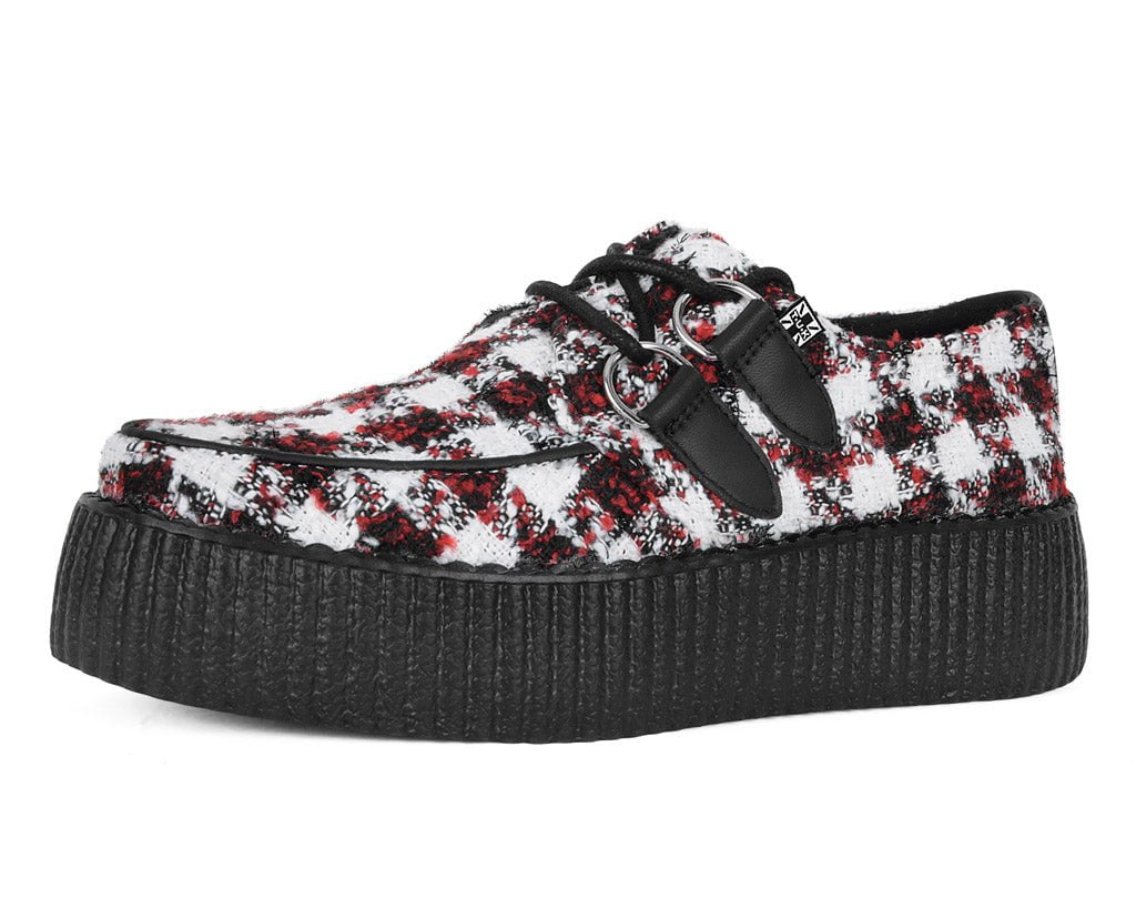 V3279 Red & White Checkered Viva Mondo Creeper - T.U.K. Shoes