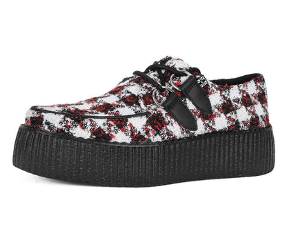 V3279 Red & White Checkered Viva Mondo Creeper - T.U.K. Shoes