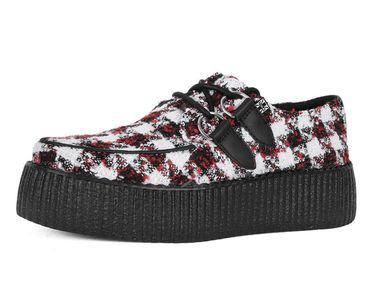 V3279 Red & White Checkered Viva Mondo Creeper - T.U.K. Shoes