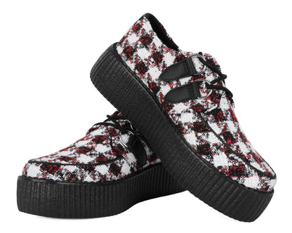 V3279 Red & White Checkered Viva Mondo Creeper - T.U.K. Shoes
