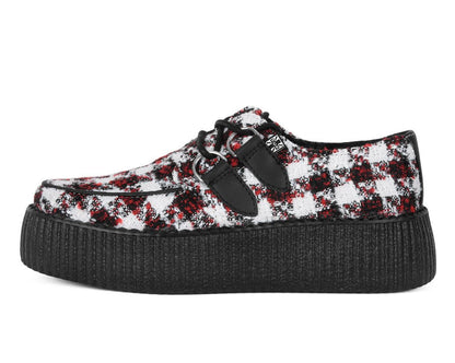 V3279 Red & White Checkered Viva Mondo Creeper - T.U.K. Shoes