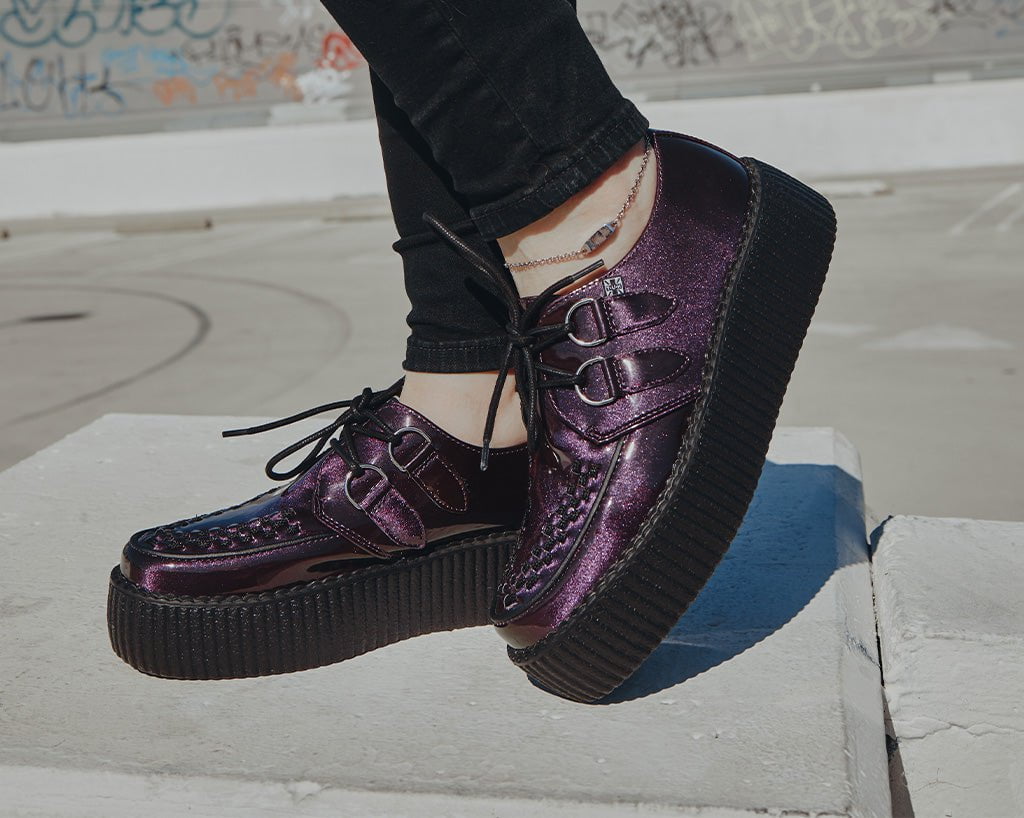 V3200 Purple Metallic Viva Mondo Creeper - T.U.K. Shoes