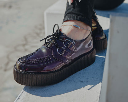 V3200 Purple Metallic Viva Mondo Creeper - T.U.K. Shoes