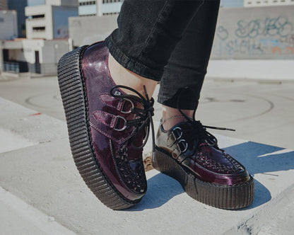 V3200 Purple Metallic Viva Mondo Creeper - T.U.K. Shoes