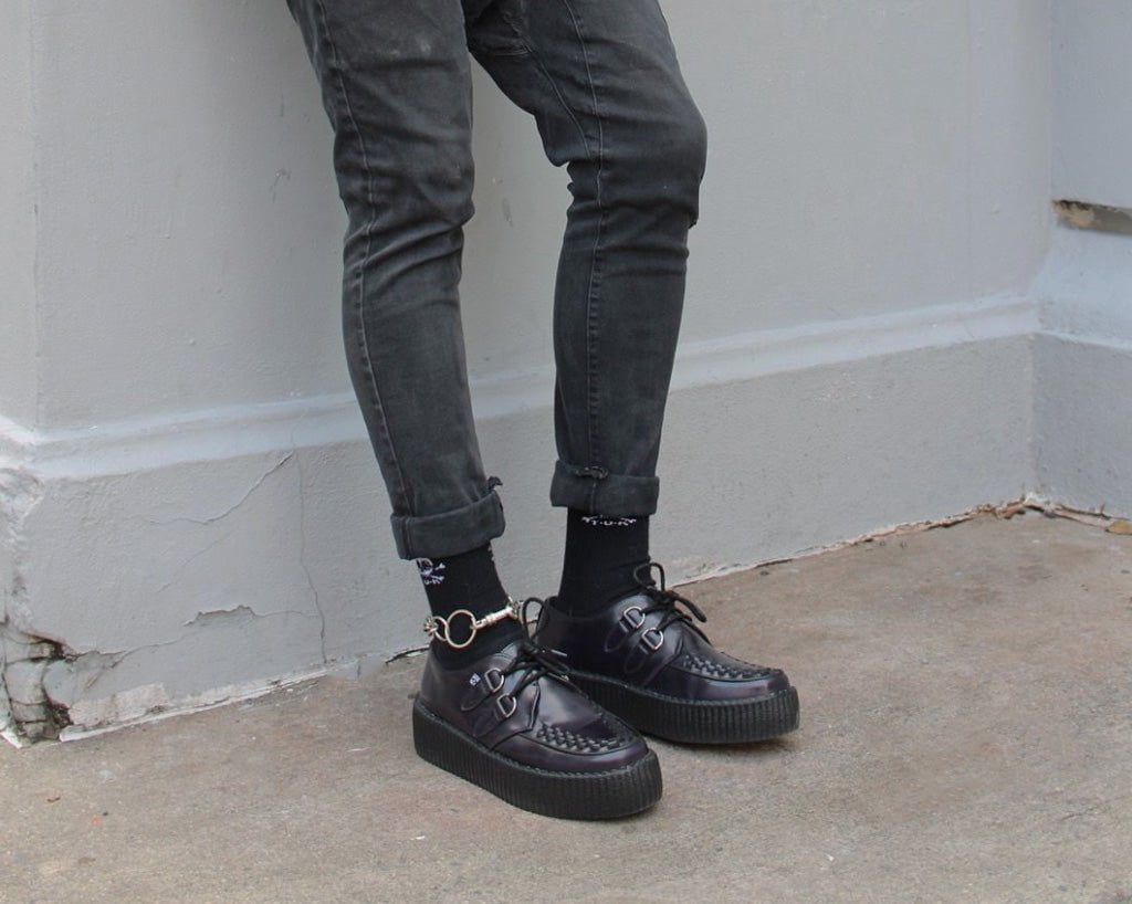 V3232 Purple Rub-Off Mondo Creeper - T.U.K. Shoes