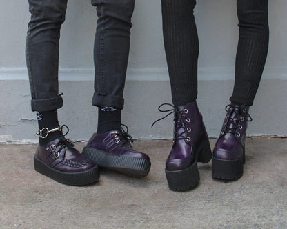 V3232 Purple Rub-Off Mondo Creeper - T.U.K. Shoes