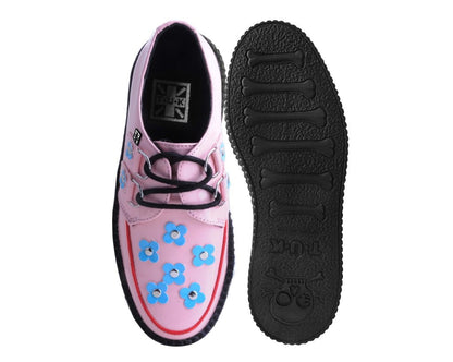 V3130 Pink & Blue Patent Flower Viva Mondo Creeper - T.U.K. Shoes