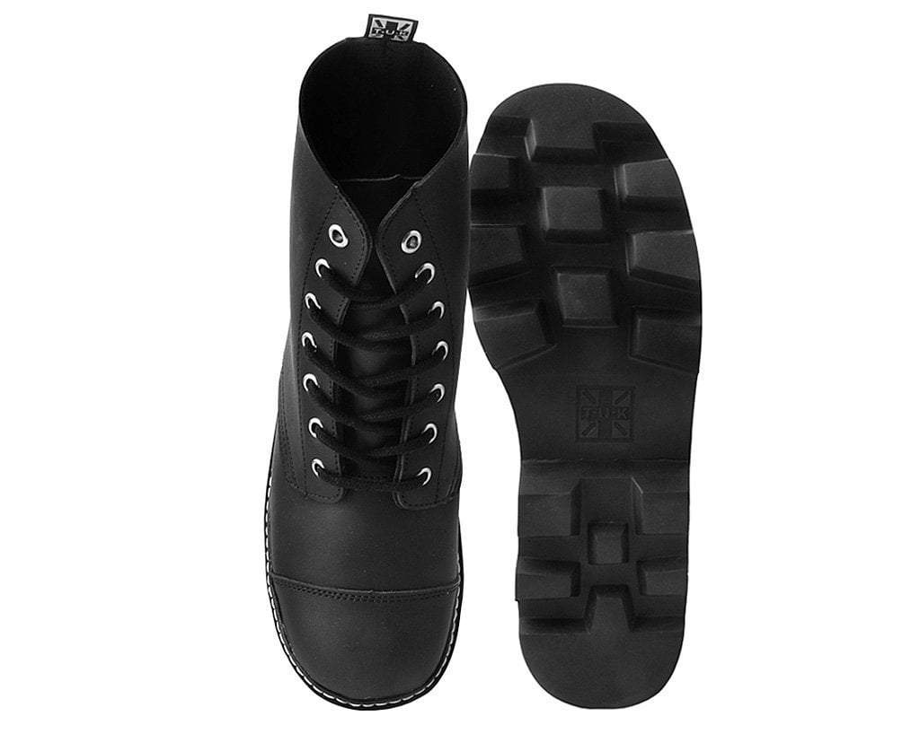 A9670 Black 7-Eye Dino Lug Sole Boot - T.U.K. Shoes