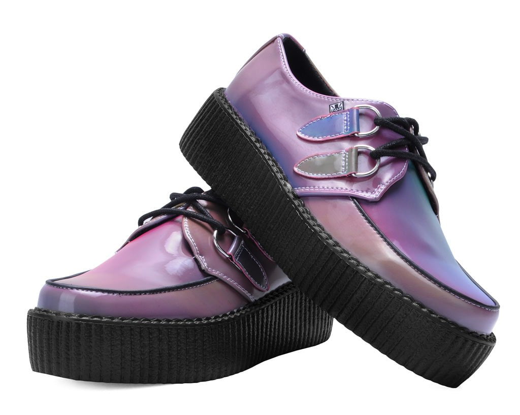 V3308 Rainbow Iridescent Viva Mondo Creeper - T.U.K. Shoes