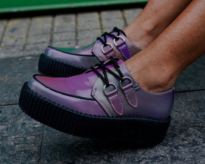 V3308 Rainbow Iridescent Viva Mondo Creeper - T.U.K. Shoes